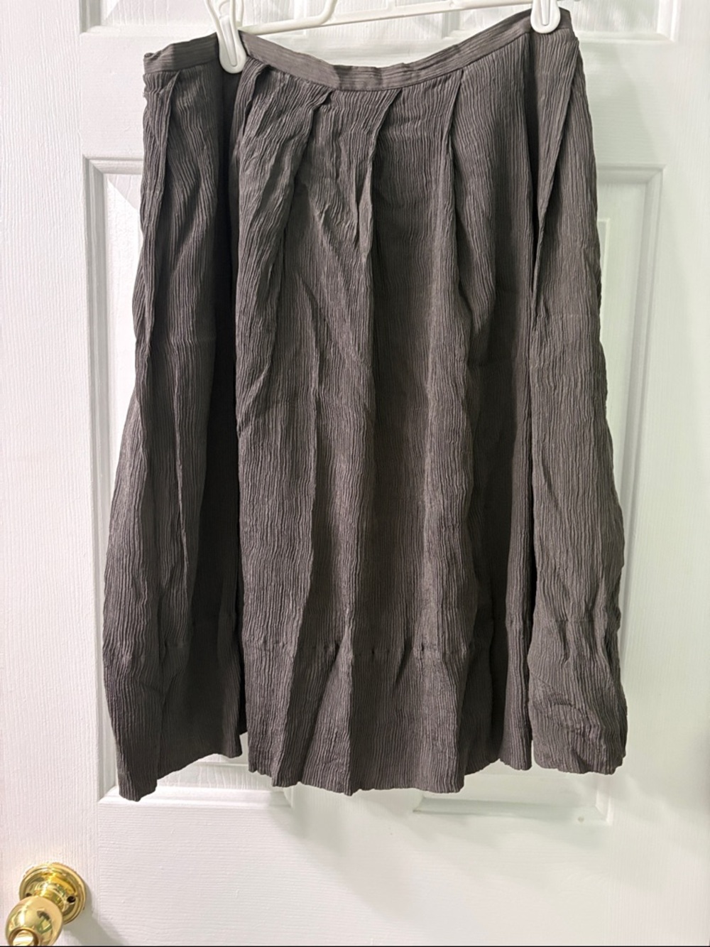 J crew silk knee length skirt